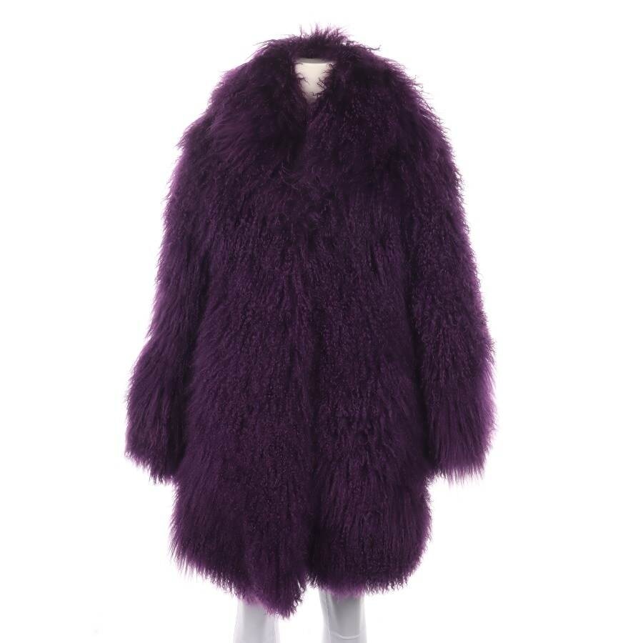 Image 1 of Fur Coat S Dark Purple in color Purple | Vite EnVogue