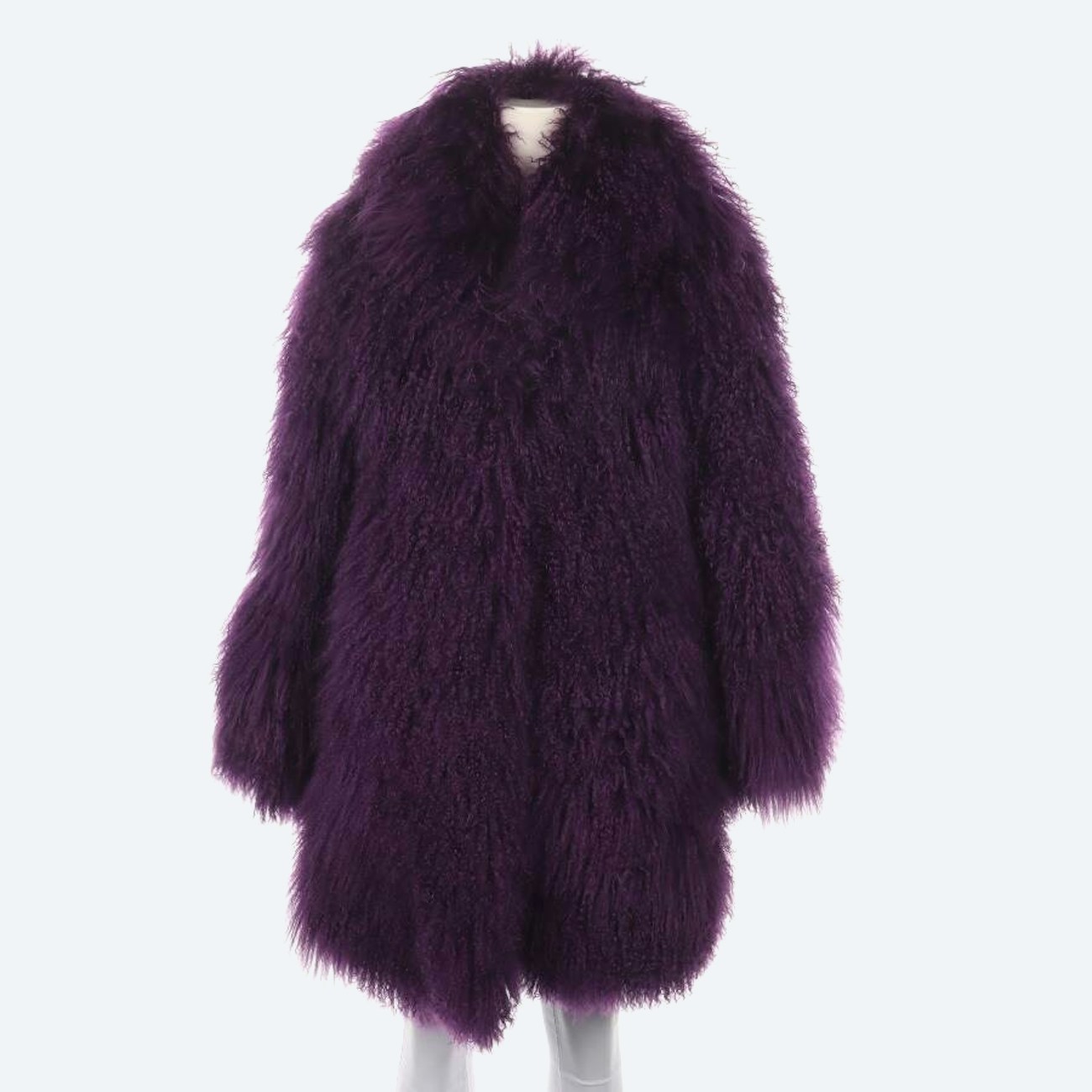 Image 1 of Fur Coat S Dark Purple in color Purple | Vite EnVogue