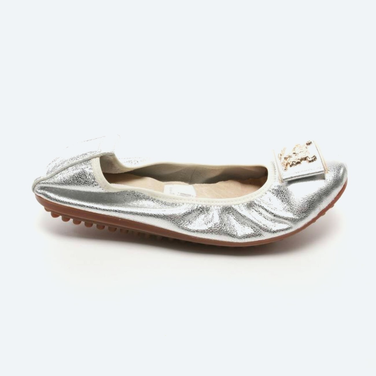 Image 1 of Ballet Flats EUR 35.5 Silver in color Metallic | Vite EnVogue