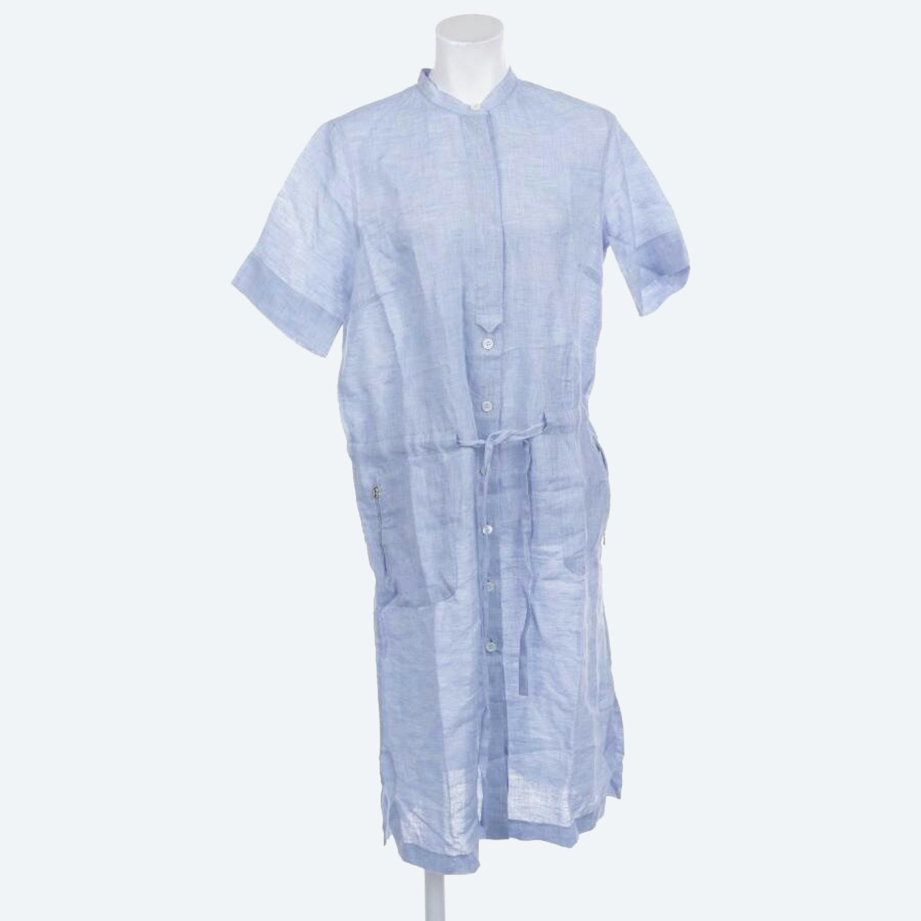 Image 1 of Linen Dress XL Lightblue in color Blue | Vite EnVogue