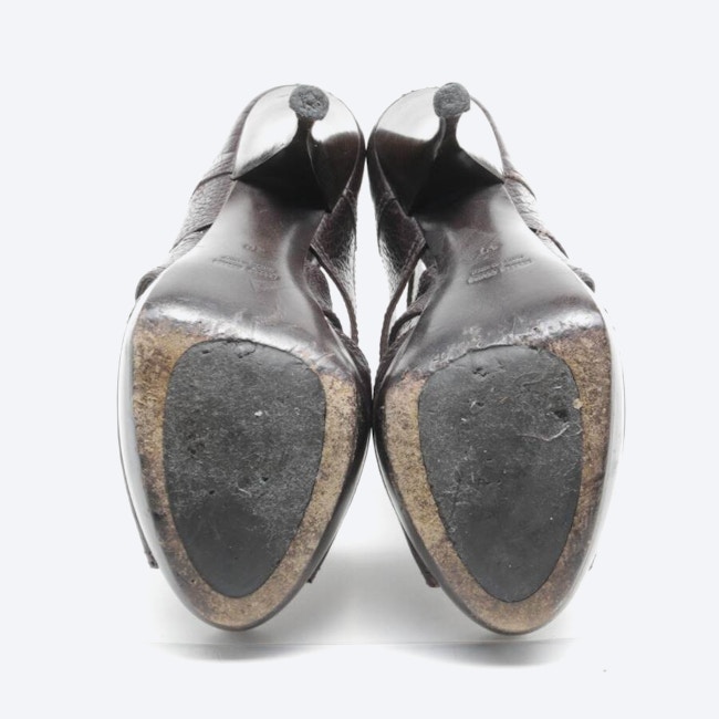 Image 4 of Heeled Sandals EUR 40 Dark Brown in color Brown | Vite EnVogue
