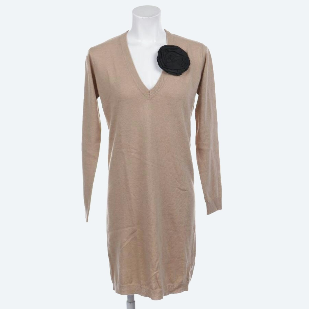 Image 1 of Knit Dress S Light Brown in color Brown | Vite EnVogue