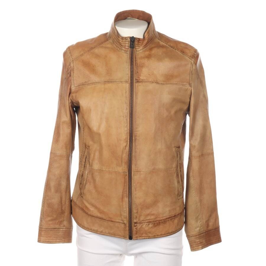 Image 1 of Leather Jacket 48 Camel in color Brown | Vite EnVogue