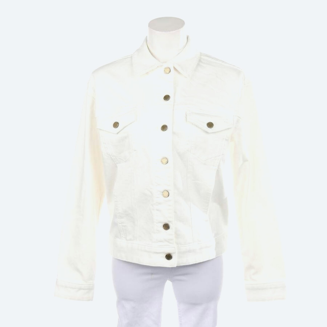 Image 1 of Jeans Jacket S White in color White | Vite EnVogue