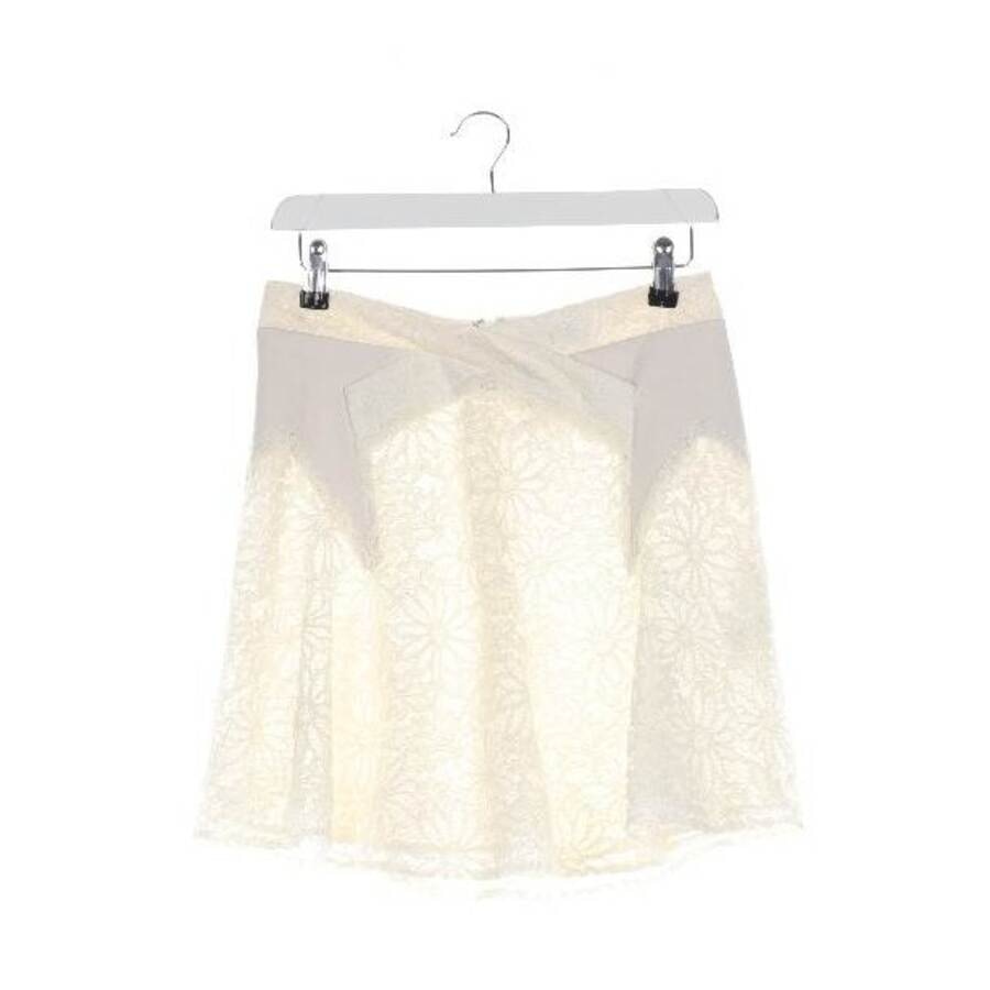 Image 1 of Mini Skirt M Cream in color White | Vite EnVogue