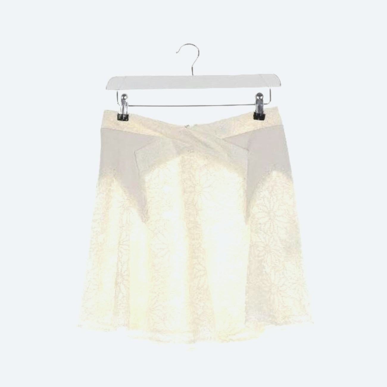 Image 1 of Mini Skirt M Cream in color White | Vite EnVogue