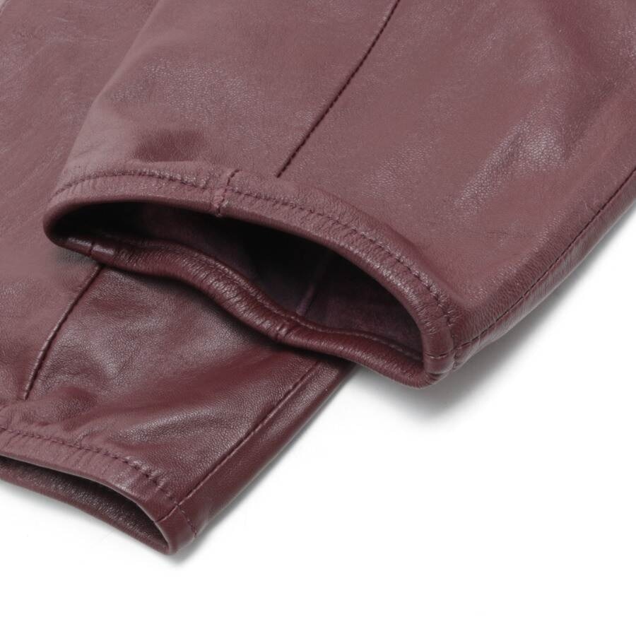 Image 3 of Leather Pants 36 Bordeaux in color Red | Vite EnVogue