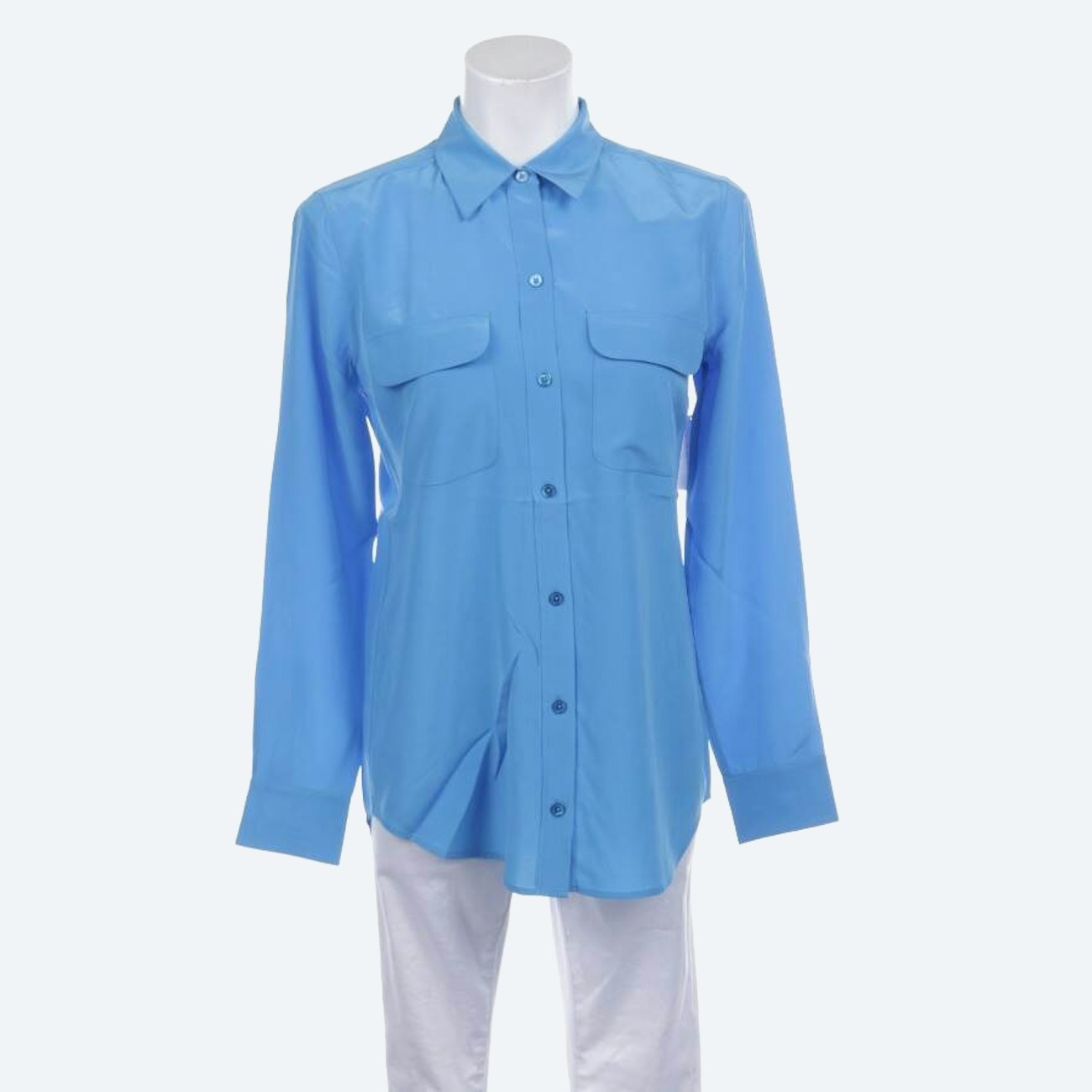 Image 1 of Silk Shirt S Light Blue in color Blue | Vite EnVogue