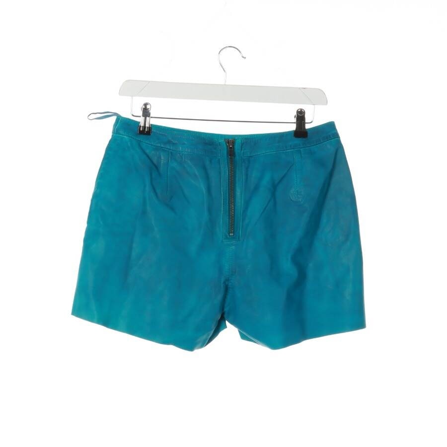 Image 2 of Leather Shorts 36 Light Blue in color Blue | Vite EnVogue