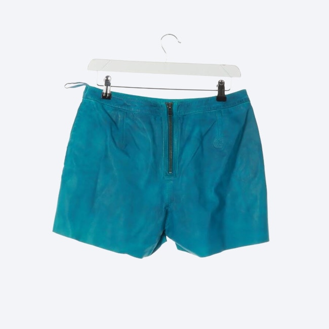 Image 2 of Leather Shorts 36 Light Blue in color Blue | Vite EnVogue
