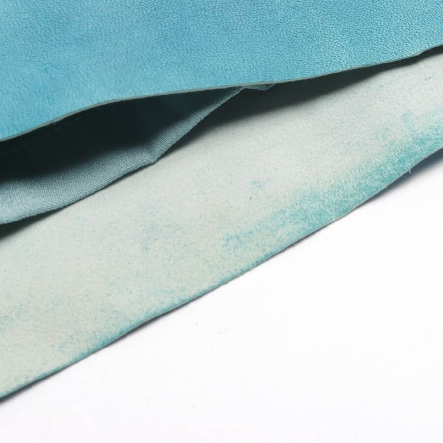 Image 4 of Leather Shorts 36 Light Blue in color Blue | Vite EnVogue