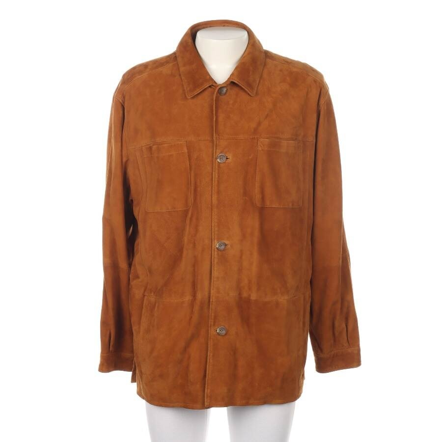 Image 1 of Leather Jacket 50 Camel in color Brown | Vite EnVogue