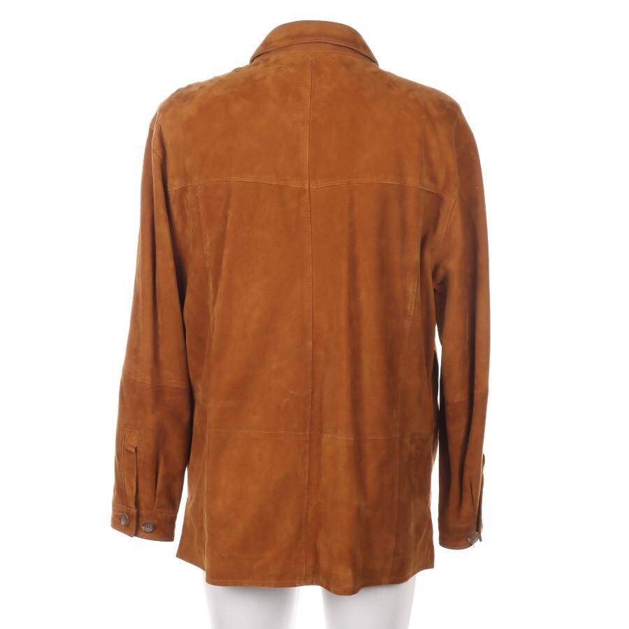 Image 2 of Leather Jacket 50 Camel in color Brown | Vite EnVogue