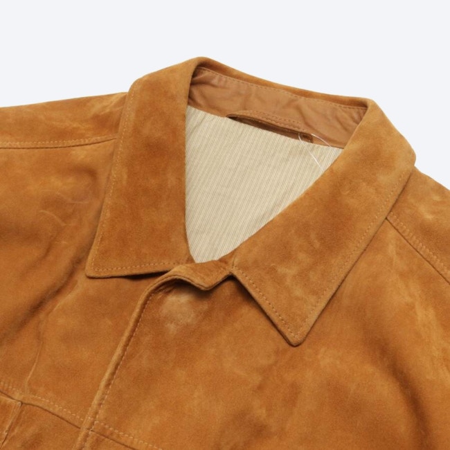 Image 3 of Leather Jacket 50 Camel in color Brown | Vite EnVogue