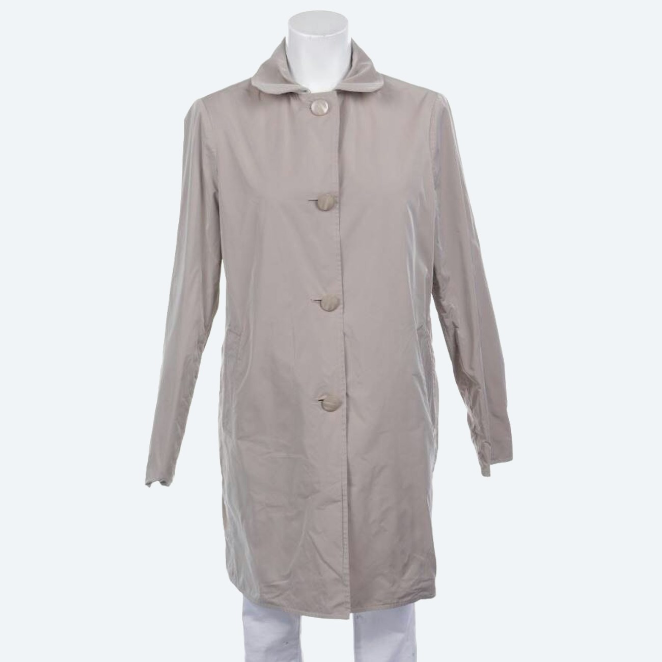 Image 1 of Reversible Coat 40 Beige in color White | Vite EnVogue