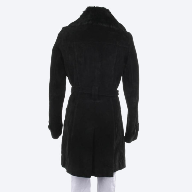 Image 2 of Leather Coat M Black in color Black | Vite EnVogue