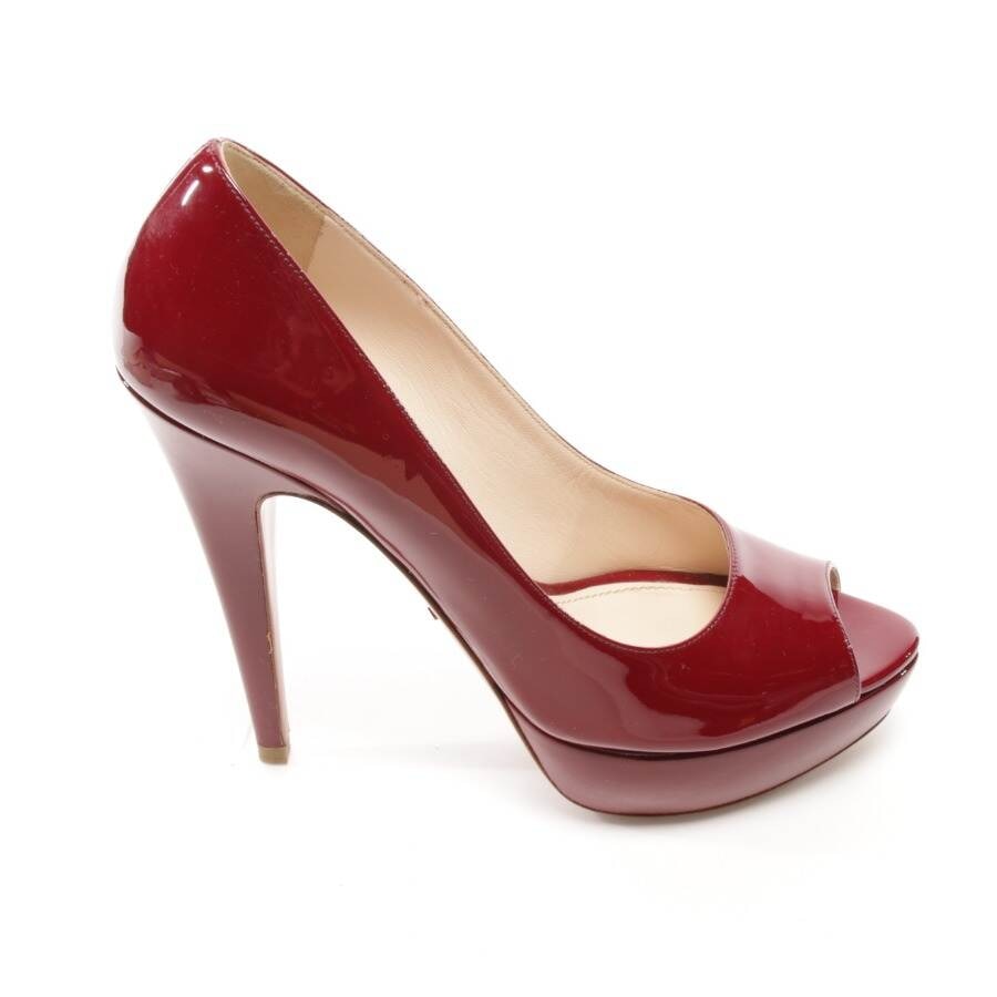 Image 1 of Peep Toes EUR 39.5 Bordeaux in color Red | Vite EnVogue