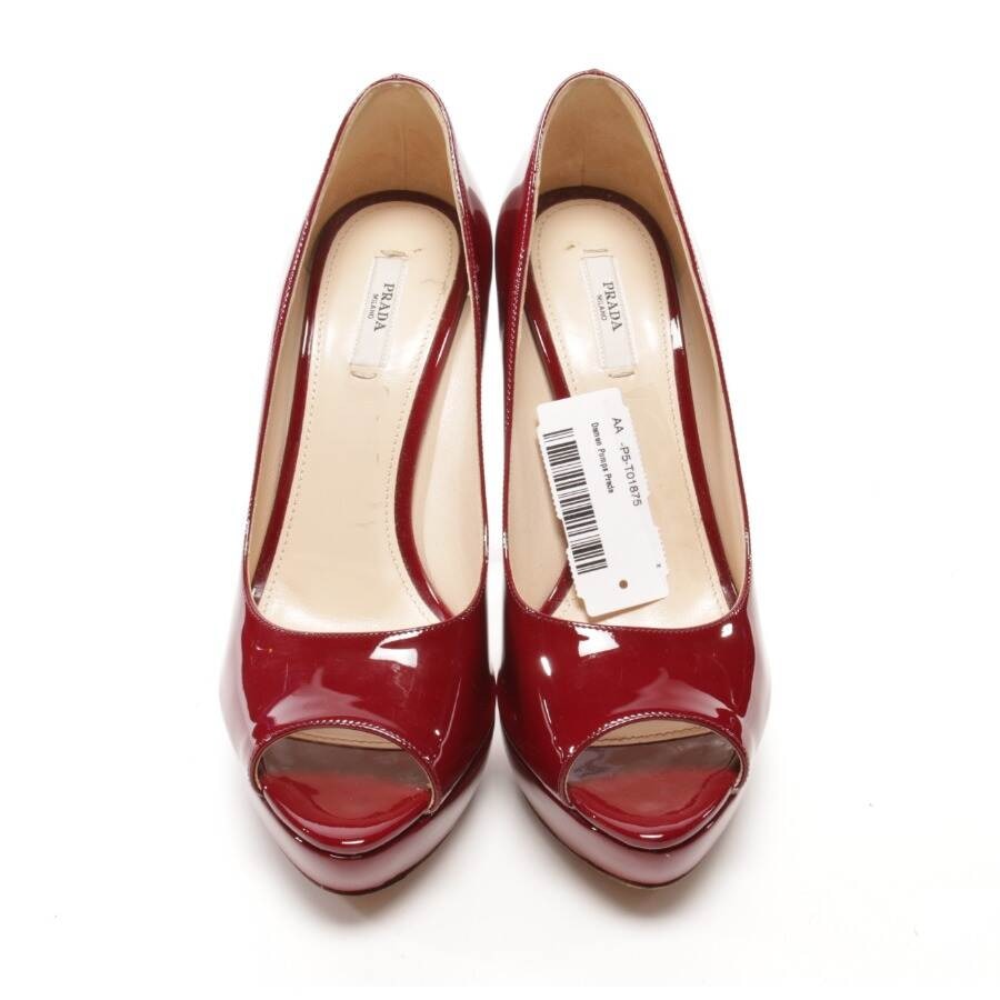 Image 2 of Peep Toes EUR 39.5 Bordeaux in color Red | Vite EnVogue