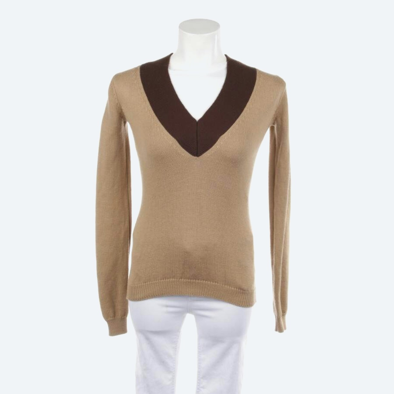 Image 1 of Wool Jumper S Brown in color Brown | Vite EnVogue
