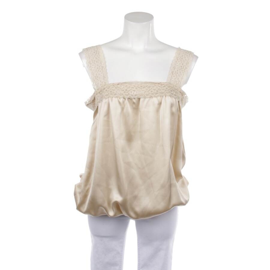 Image 1 of Silk Top 44 Beige in color White | Vite EnVogue