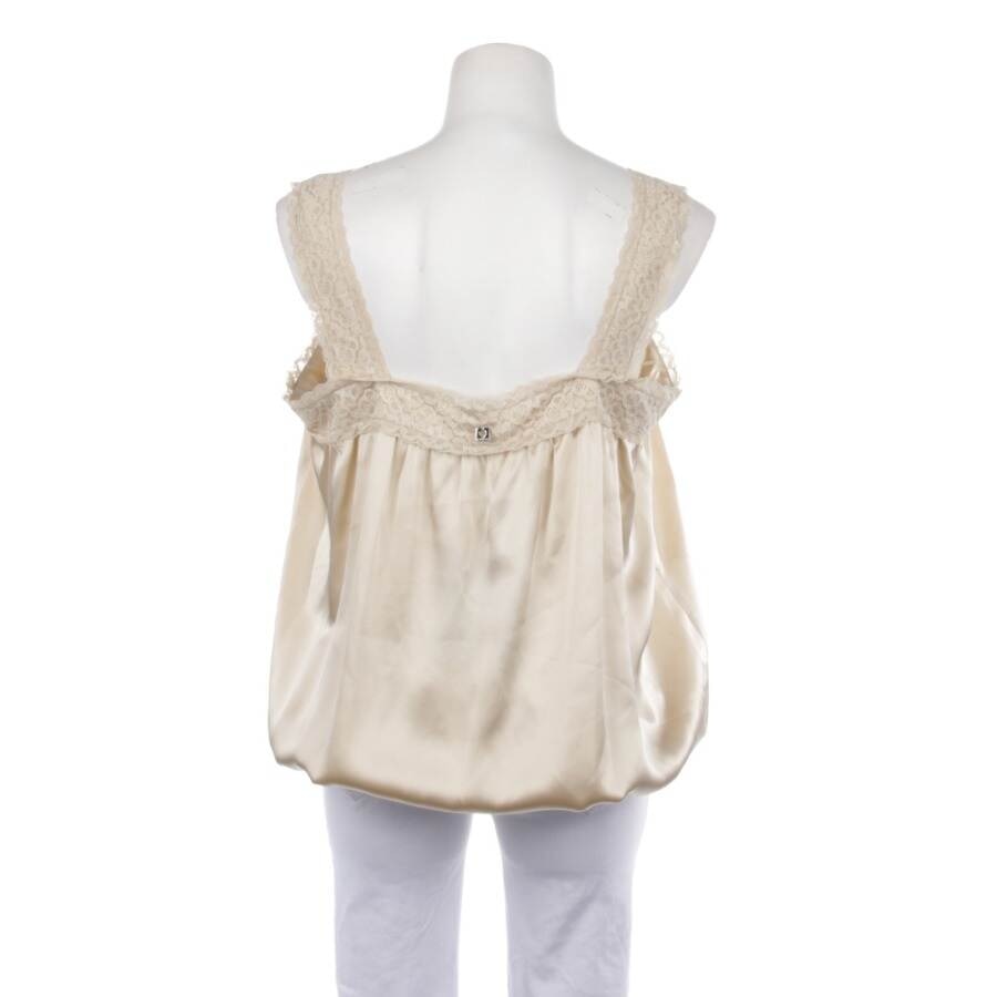 Image 2 of Silk Top 46 Beige in color White | Vite EnVogue