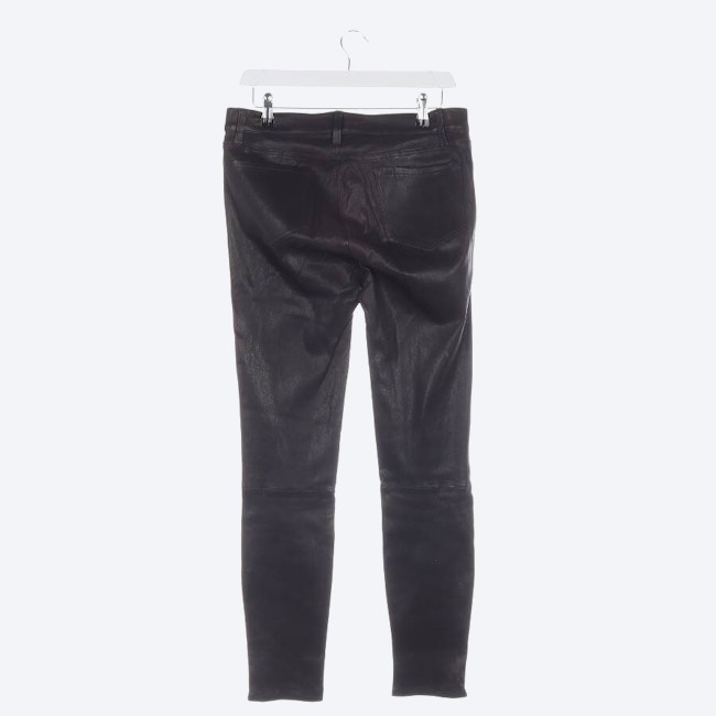Image 2 of Leather Pants W29 Dark Gray in color Gray | Vite EnVogue