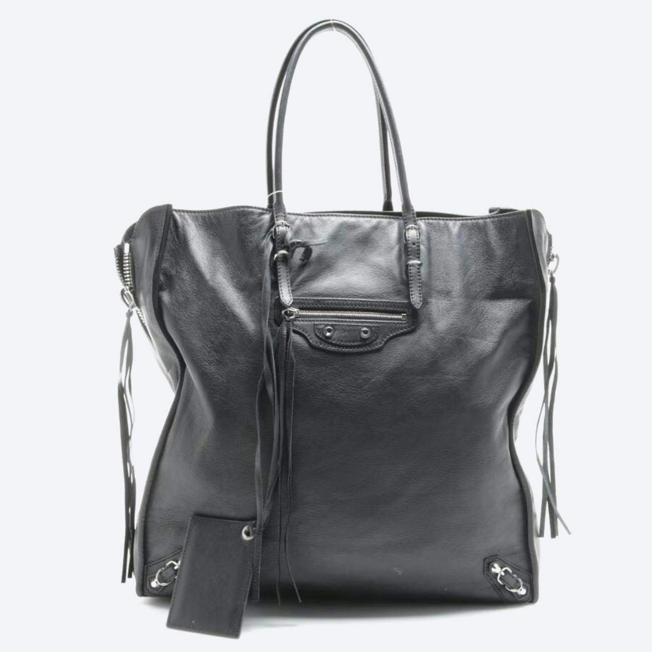 Image 1 of Balenciaga Papier A4 Zip Around Tote Bag Handbag Black in color Black | Vite EnVogue