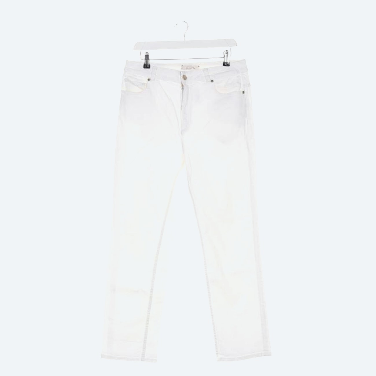 Image 1 of Jeans Straight Fit 42 White in color White | Vite EnVogue