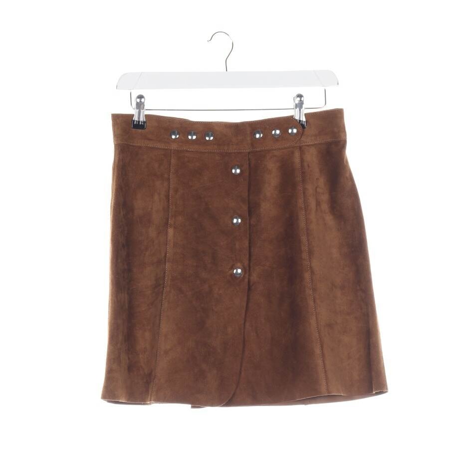 Image 1 of Leather Skirt 36 Brown in color Brown | Vite EnVogue