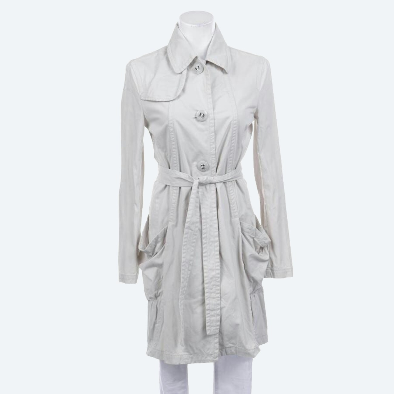 Image 1 of Trenchcoat 34 Light Gray in color Gray | Vite EnVogue