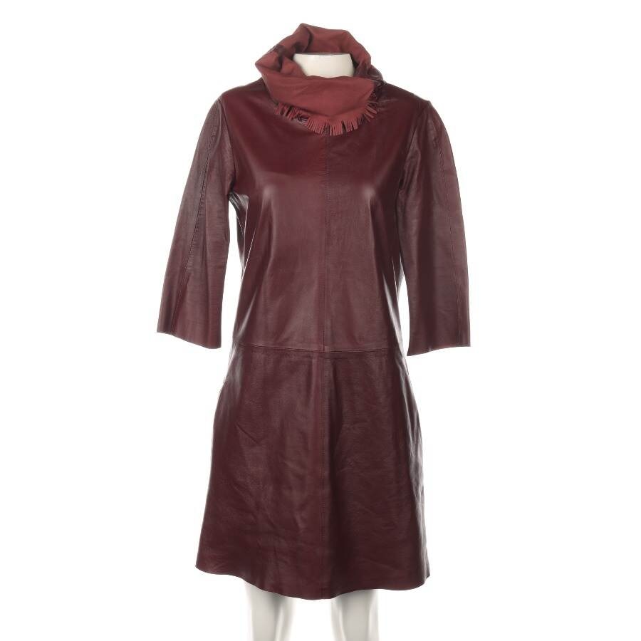 Image 1 of Leather Dress 36 Bordeaux in color Red | Vite EnVogue
