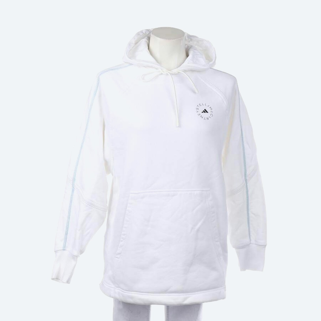 Image 1 of Hooded Sweatshirt XS White in color White | Vite EnVogue