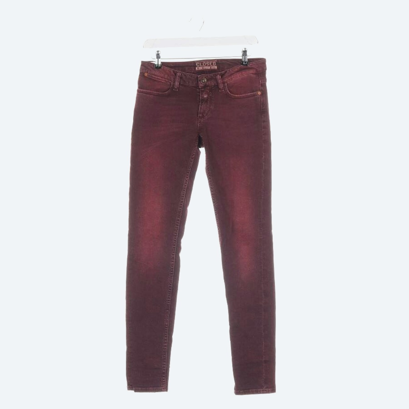 Bild 1 von Jeans Skinny W28 Bordeaux in Farbe Rot | Vite EnVogue