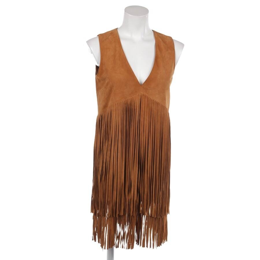 Image 1 of Leather Dress 38 Camel in color Brown | Vite EnVogue