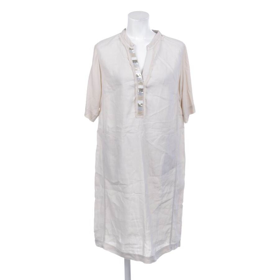 Image 1 of Linen Dress 42 Beige in color White | Vite EnVogue
