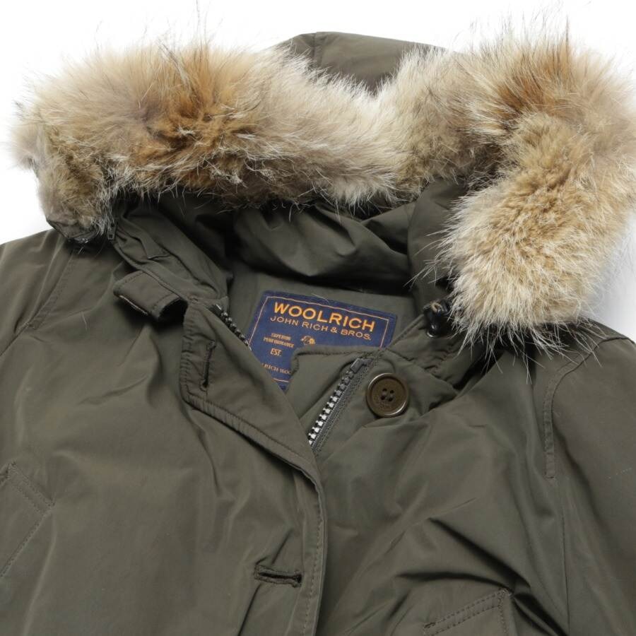 Image 3 of Arctic Parka Winter Coat S Olive Green in color Green | Vite EnVogue