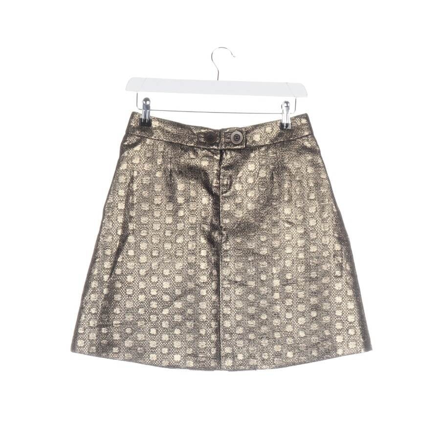 Image 2 of Skirt 38 Gold in color Metallic | Vite EnVogue