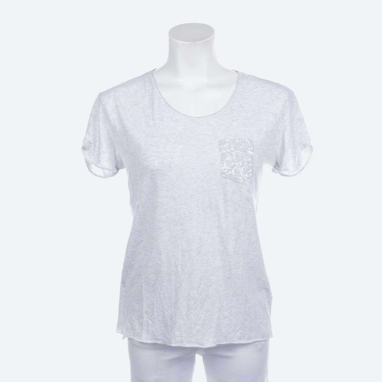 Image 1 of Shirt 36 Lightgray in color Gray | Vite EnVogue