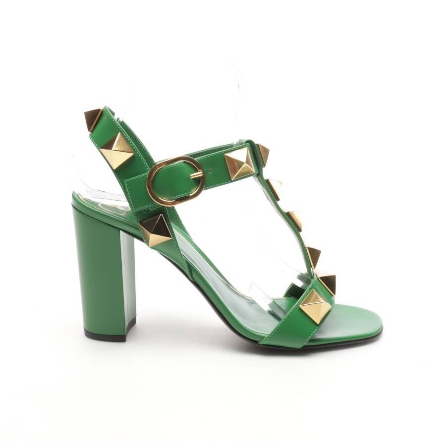 Image 1 of Heeled Sandals EUR 38.5 Green in color Green | Vite EnVogue