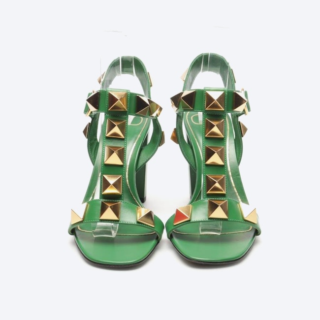 Image 2 of Heeled Sandals EUR 38.5 Green in color Green | Vite EnVogue