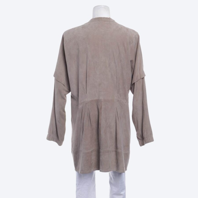 Image 2 of Leather Coat 2XL Beige in color White | Vite EnVogue