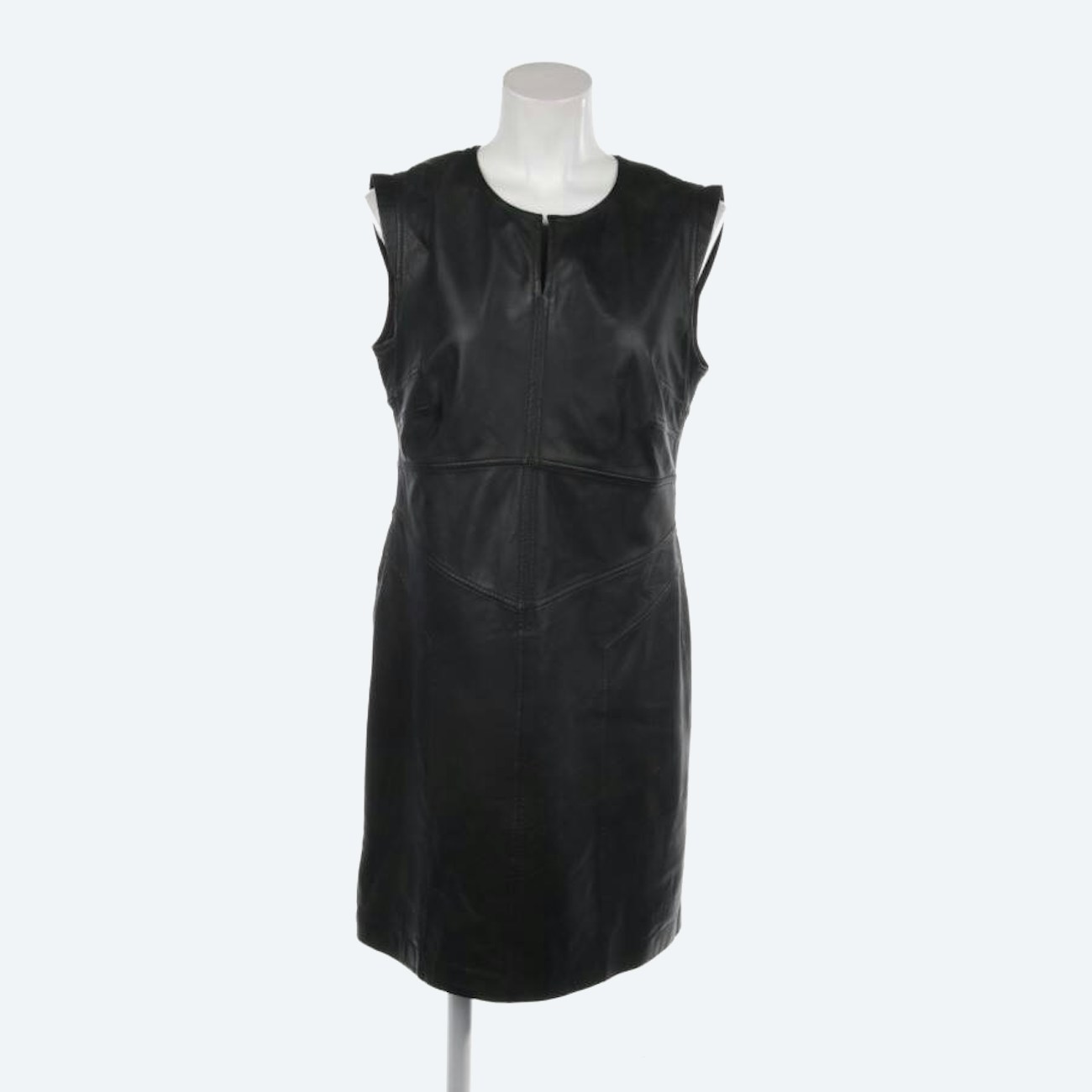 Image 1 of Leather Dress 42 Black in color Black | Vite EnVogue