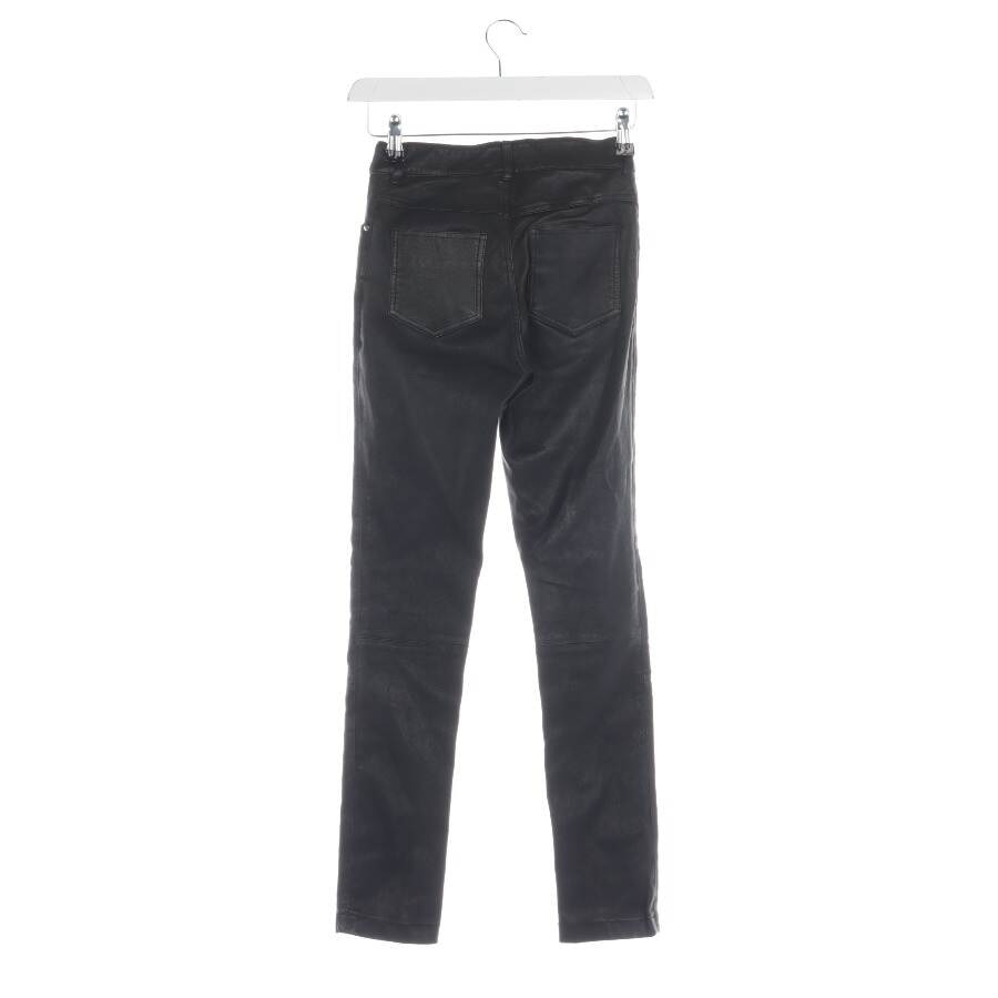 Image 2 of Leather Pants XS Black in color Black | Vite EnVogue