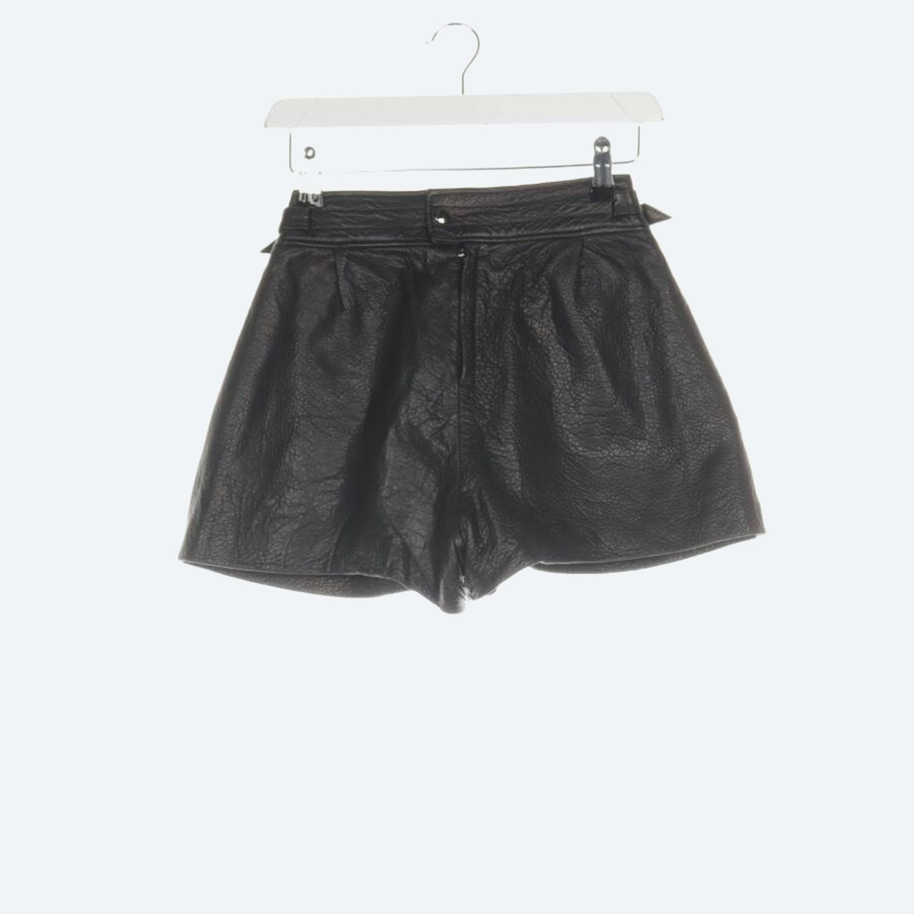 Image 1 of Leather Shorts 36 Black in color Black | Vite EnVogue