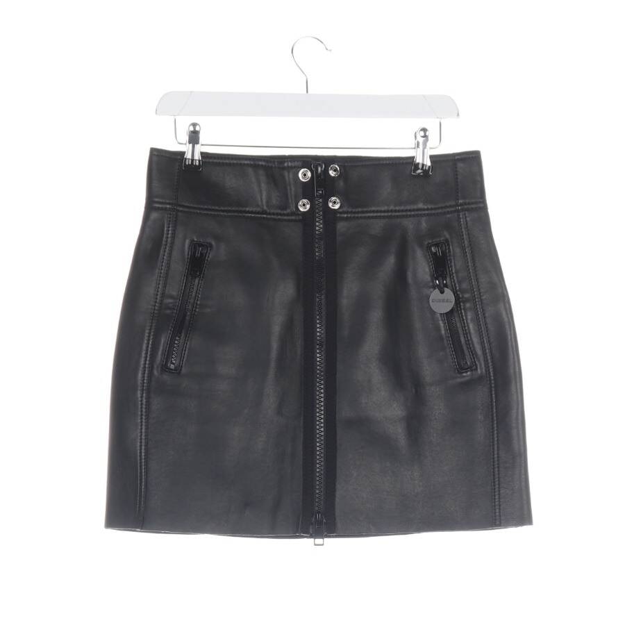 Image 2 of Leather Skirt W31 Black in color Black | Vite EnVogue