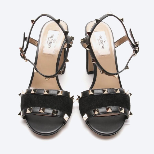 Image 2 of Rockstud Heeled Sandals EUR 36 Black in color Black | Vite EnVogue