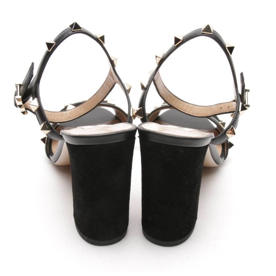 Image 3 of Rockstud Heeled Sandals EUR 36 Black in color Black | Vite EnVogue