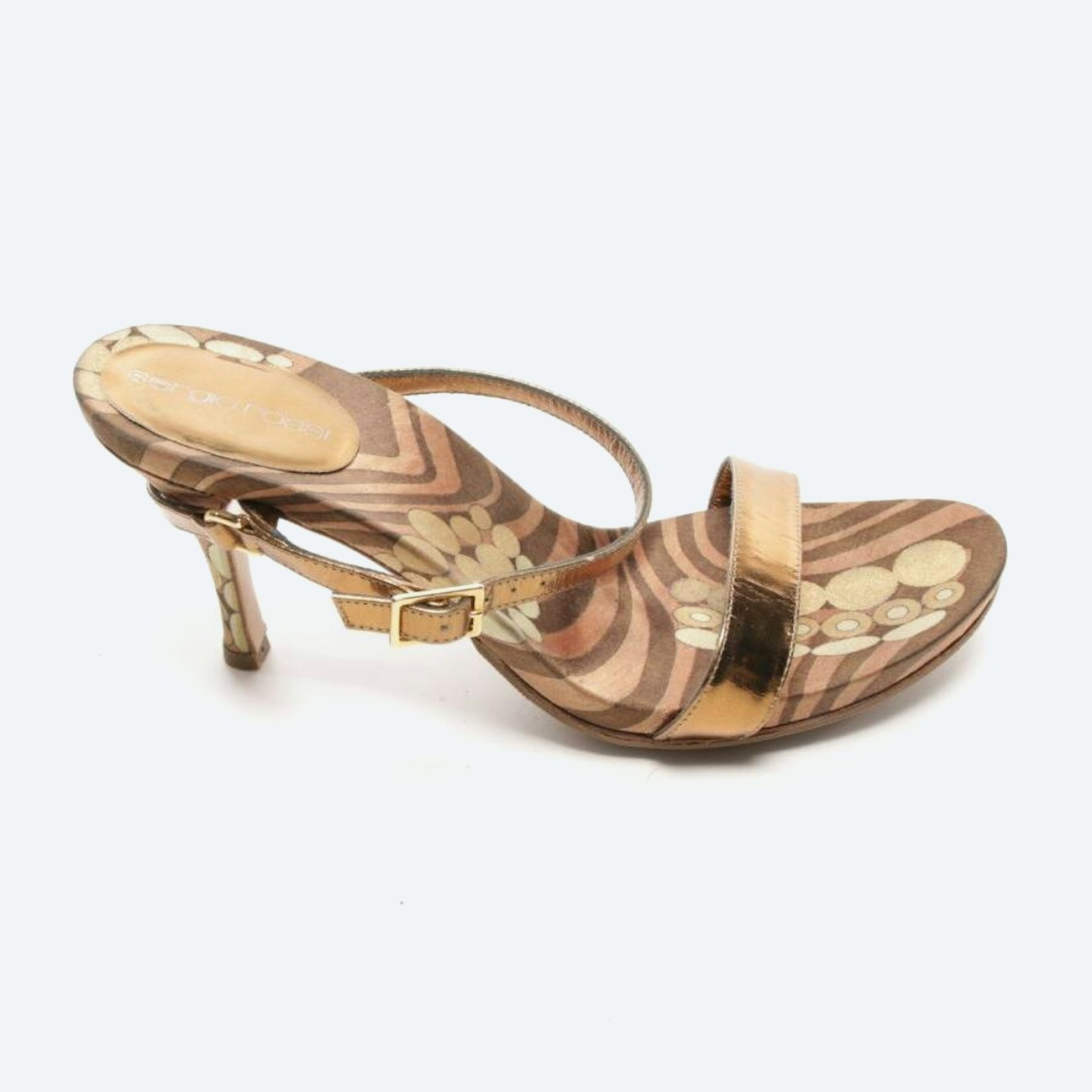Image 1 of Heeled Sandals EUR38 Metallic in color Metallic | Vite EnVogue