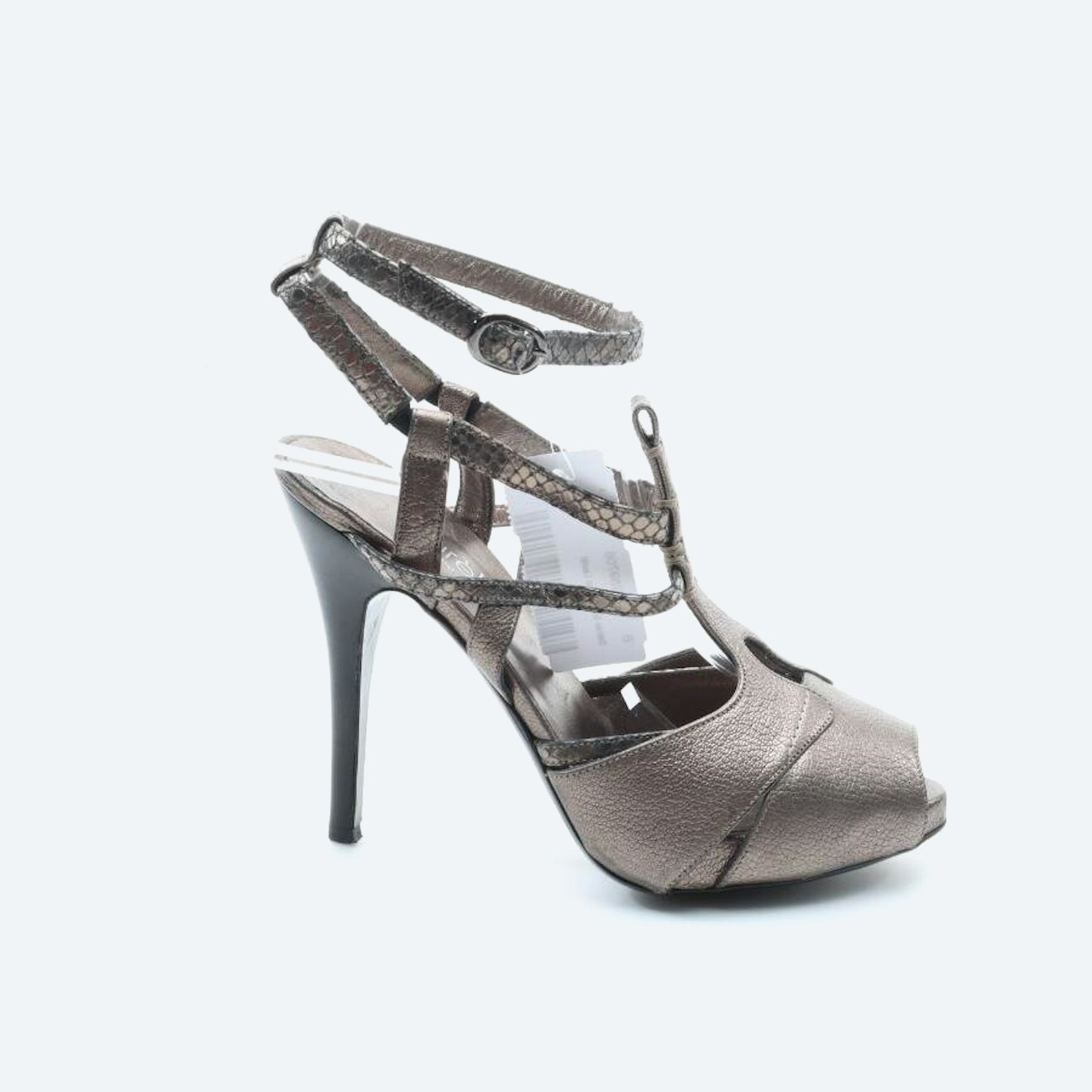 Image 1 of Heeled Sandals EUR 37 Dark Gray in color Gray | Vite EnVogue