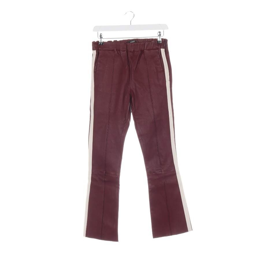 Image 1 of Leather Pants 36 Bordeaux in color Red | Vite EnVogue
